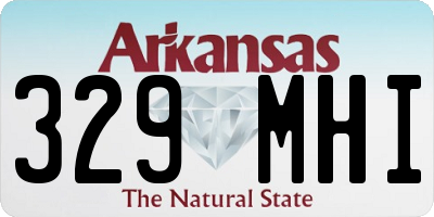 AR license plate 329MHI