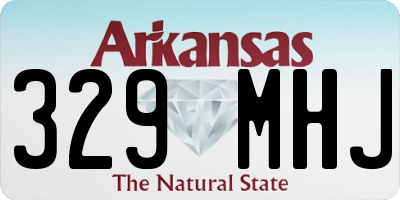AR license plate 329MHJ