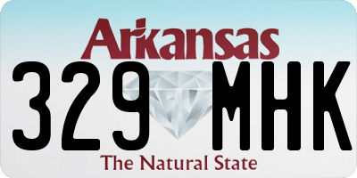 AR license plate 329MHK