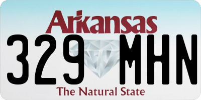 AR license plate 329MHN