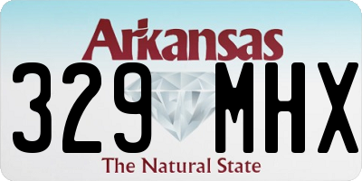 AR license plate 329MHX