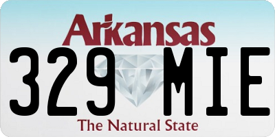 AR license plate 329MIE