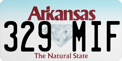AR license plate 329MIF