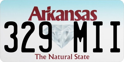 AR license plate 329MII