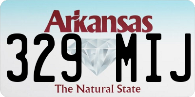AR license plate 329MIJ