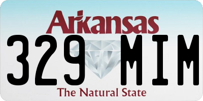 AR license plate 329MIM