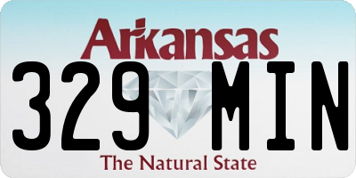 AR license plate 329MIN