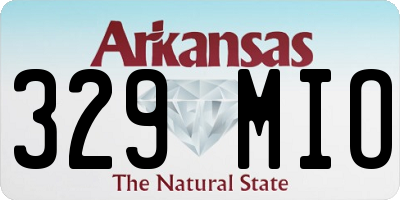 AR license plate 329MIO