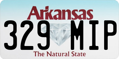 AR license plate 329MIP