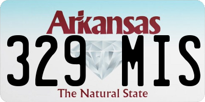 AR license plate 329MIS