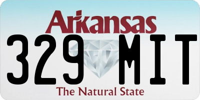 AR license plate 329MIT