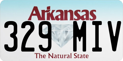 AR license plate 329MIV