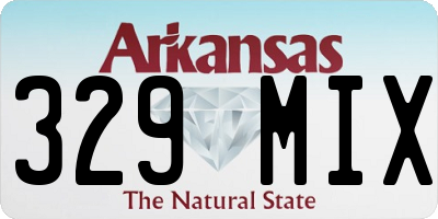 AR license plate 329MIX