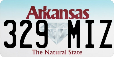 AR license plate 329MIZ