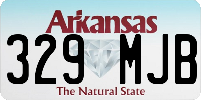 AR license plate 329MJB