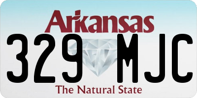 AR license plate 329MJC