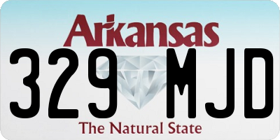 AR license plate 329MJD