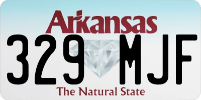 AR license plate 329MJF