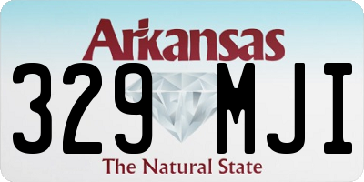 AR license plate 329MJI