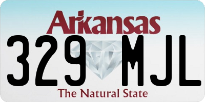 AR license plate 329MJL