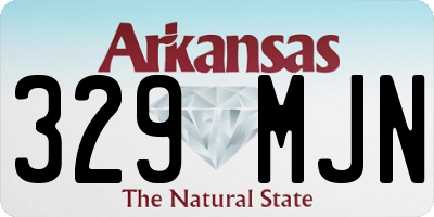 AR license plate 329MJN