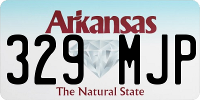 AR license plate 329MJP