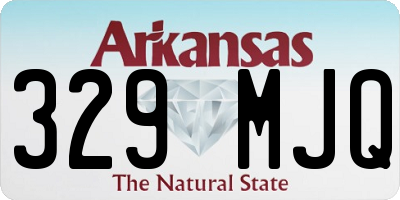 AR license plate 329MJQ