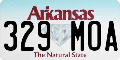 AR license plate 329MOA