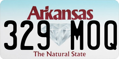 AR license plate 329MOQ