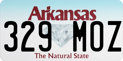 AR license plate 329MOZ