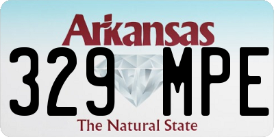 AR license plate 329MPE