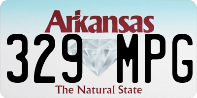 AR license plate 329MPG