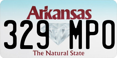 AR license plate 329MPO
