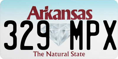 AR license plate 329MPX