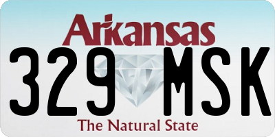 AR license plate 329MSK