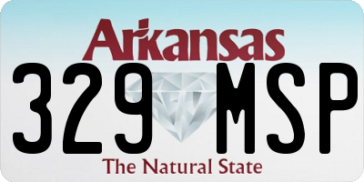 AR license plate 329MSP