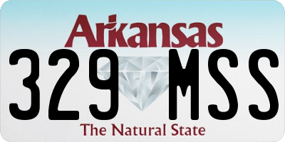 AR license plate 329MSS