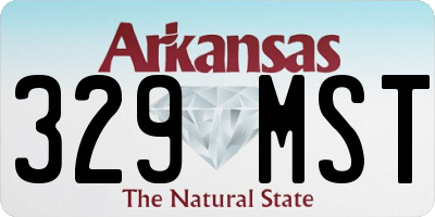 AR license plate 329MST
