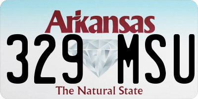 AR license plate 329MSU