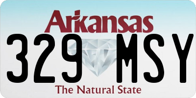 AR license plate 329MSY