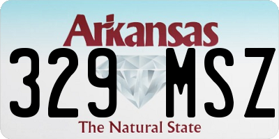 AR license plate 329MSZ