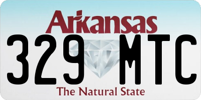 AR license plate 329MTC