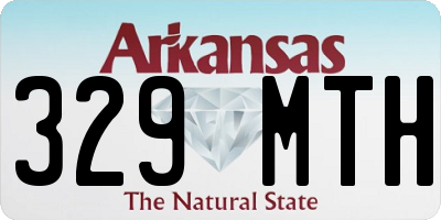 AR license plate 329MTH