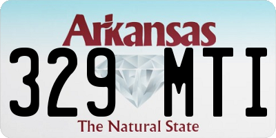 AR license plate 329MTI