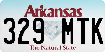 AR license plate 329MTK