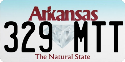 AR license plate 329MTT