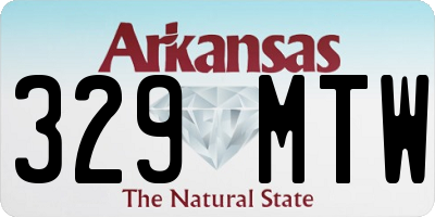 AR license plate 329MTW