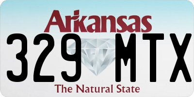 AR license plate 329MTX