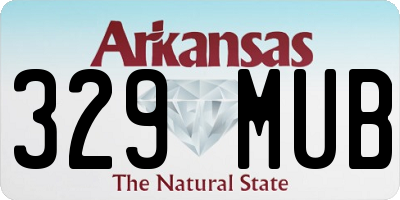 AR license plate 329MUB