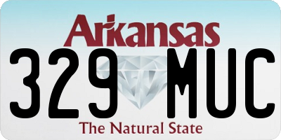AR license plate 329MUC